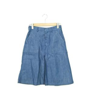 HYKE ハイク 日本製 14SS デニムベイカースカート 141-14007 1 ブルー 台形 フ...