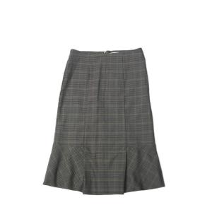 lot lamb ロットラム 17AW 日本製 チェックマーメイドスカート L173-5-016 3...