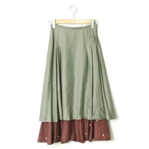 TOGA PULLA トーガ プルラ 18AW Polyester twill Tuck Skirt...