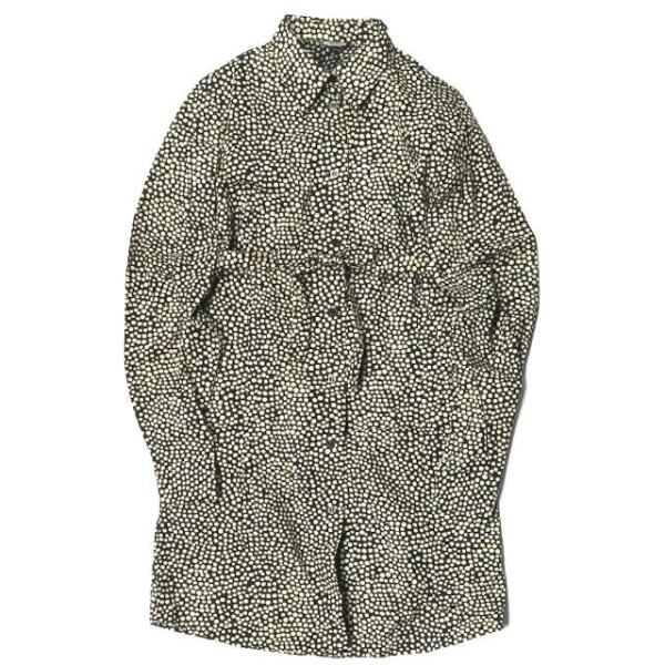 marimekko マリメッコ mika piirainen マルチドットシャツワンピース 34 ベ...