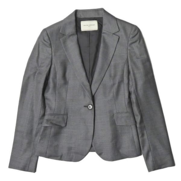 ユナイテッドアローズ UNITED ARROWS 日本製 W/S SHARK 1Bテーラードジャケッ...