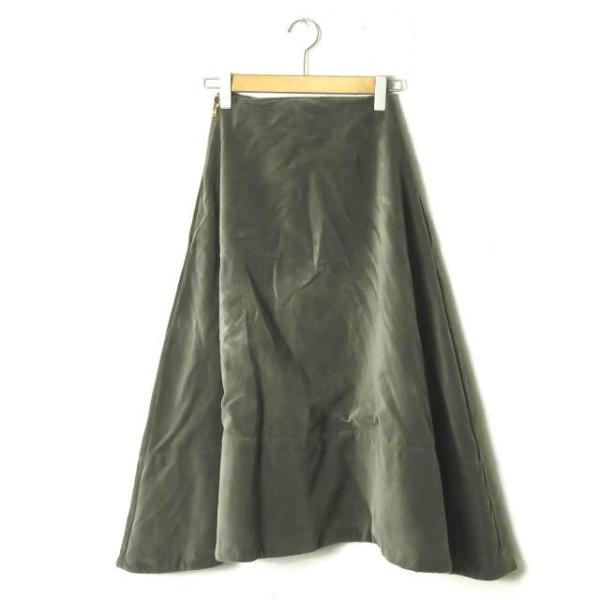 マディソンブルー MADISON BLUE 18AW 日本製 コーデュロイミモレフレアスカート MB...