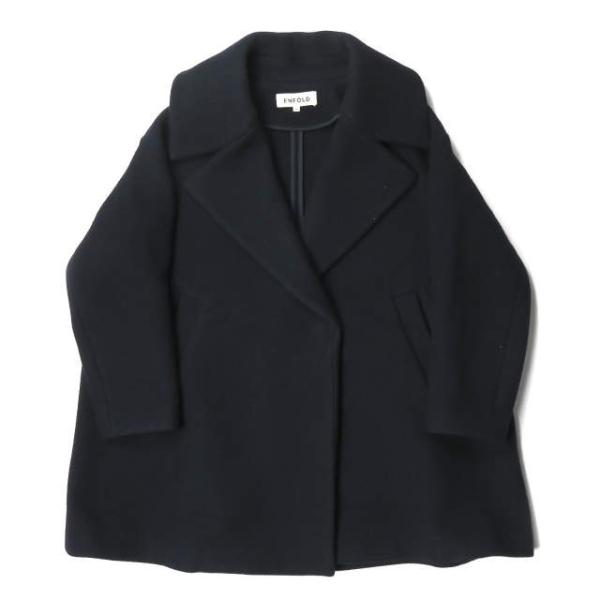 エンフォルド ENFOLD モッサAラインショートコート 3008A130-1390  36 ネイビ...