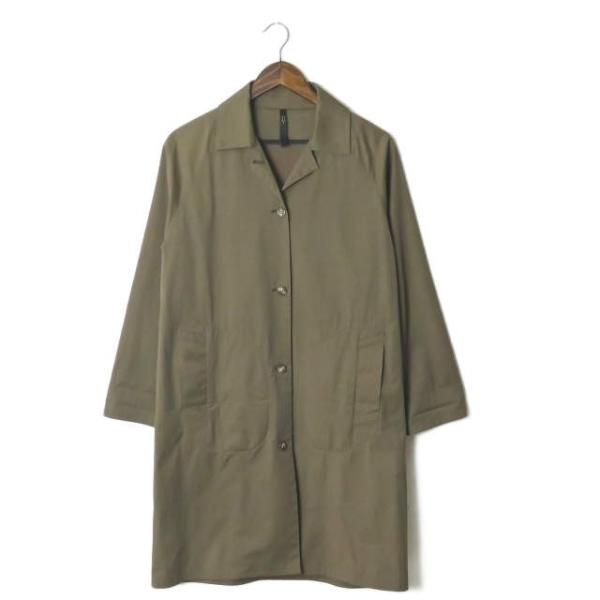リュー リュウ RYU 日本製 コットンナイロンショップコート 1 カーキ ストレッチ ライト ロン...