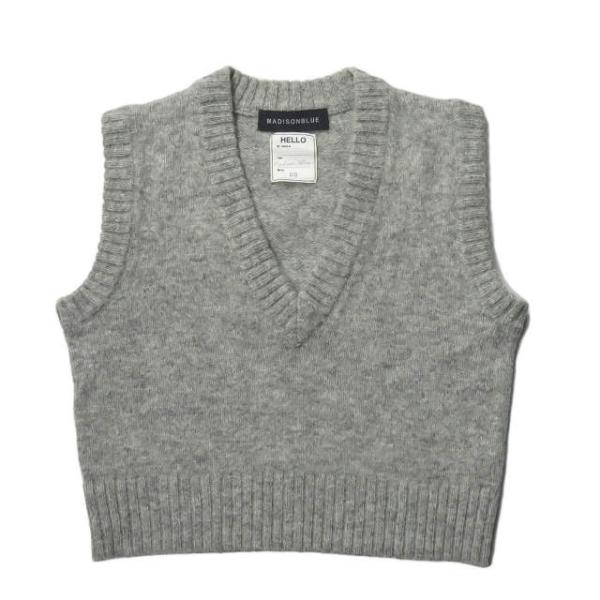 マディソンブルー MADISON BLUE 15AW WOOL KNIT VEST ウールVネックシ...