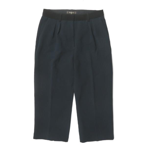 デミルクス ビームス Demi-Luxe BEAMS ウエストバイカラーインタックパンツ 68-23...