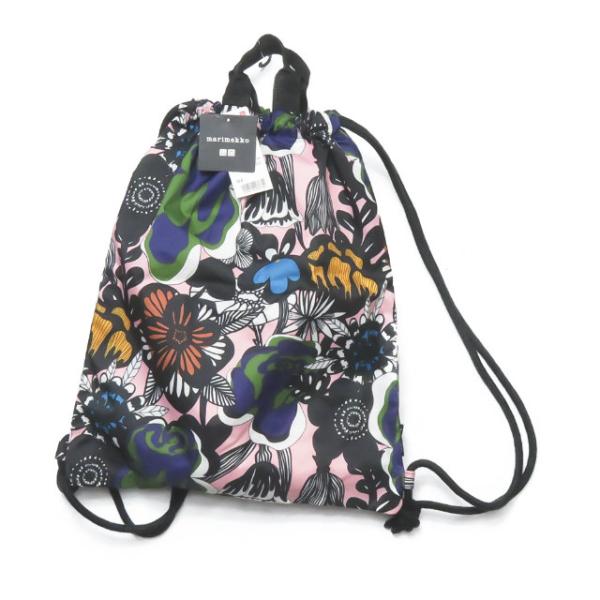 マリメッコ ユニクロ marimekko x UNIQLO 別注 KNAP SACK ナップサック ...