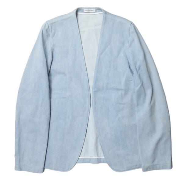 マディソンブルー MADISONBLUE 20SS 日本製 ノーカラーブロークンデニムジャケット M...