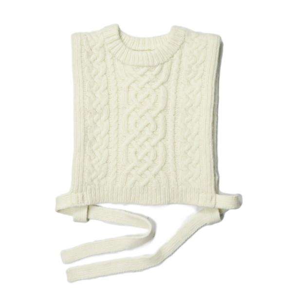 ナゴンスタンス nagonstans 19AW ケーブル編みニットベスト 470CA870-6400...