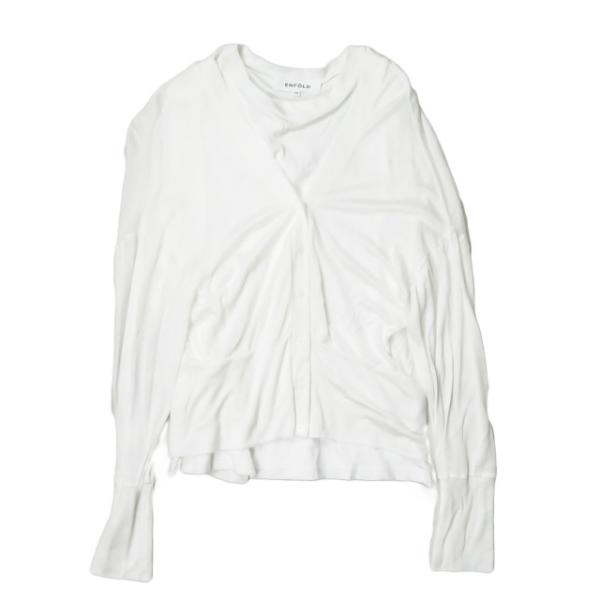 エンフォルド ENFOLD 20AW 日本製 ソフト天竺 リコンストラクションタンクトップ 300D...