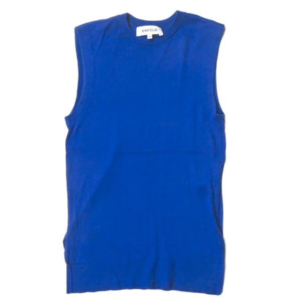 エンフォルド ENFOLD 19SS サイドスリット ニットタンクトップ 300CS670-2280...