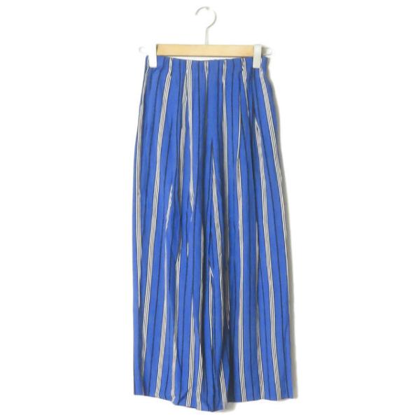 エンフォルド ENFOLD 19SS 日本製 レーヨンストライプ ワイドイージーパンツ 300CS6...