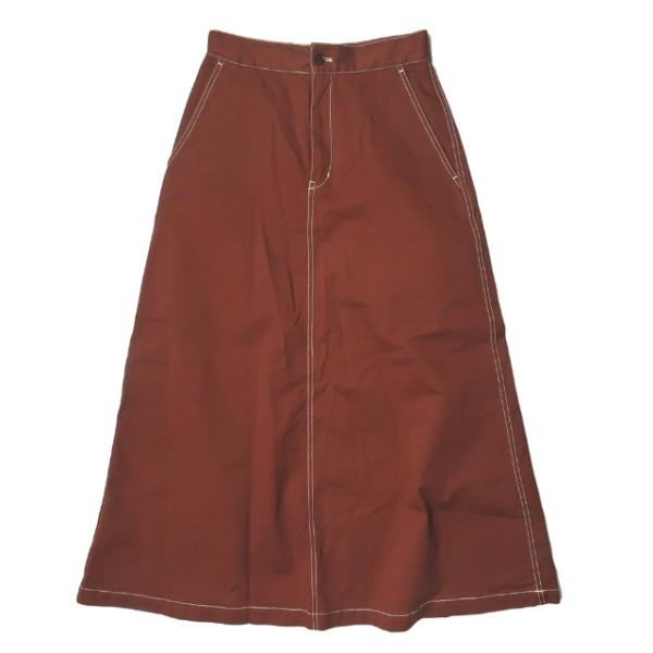 ADAM ET ROPE アダムエロペ 19SS ステッチワークロングフレアスカート GAC-094...