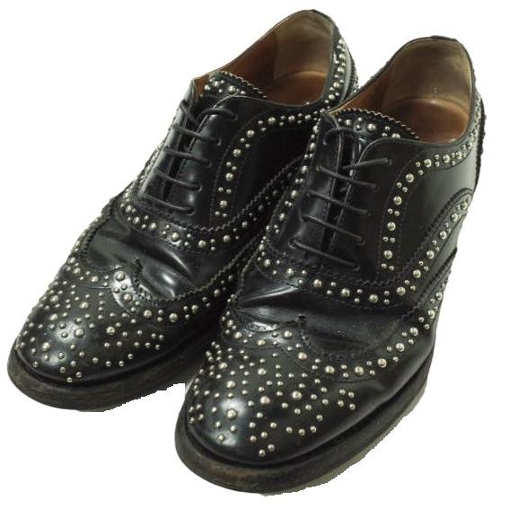 CHURCH'S チャーチ イタリア製 BURWOOD MET バーウッド メタルスタッズ ウイング...