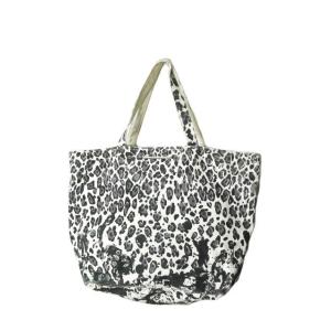 Stella McCartney ステラマッカートニー レオパードキャンバストートバッグ ホワイト ...