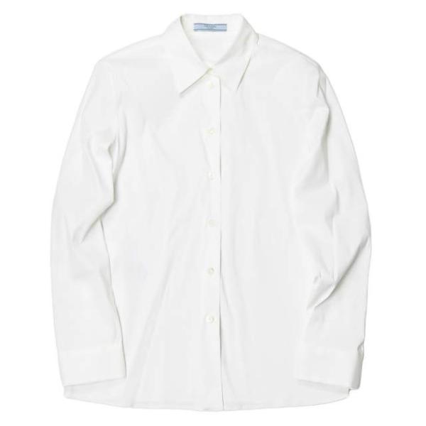PRADA プラダ ストレッチコットンソリッドカラーシャツ DNA634 S152 F62 36 ホ...