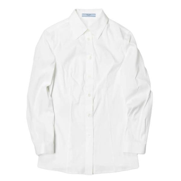 PRADA プラダ ストレッチコットンナローフィットソリッドシャツ DNA562 S122 F62 ...