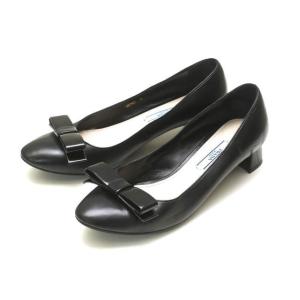 PRADA プラダ NAPPA リボンモチーフヒールパンプス DNC663 F035 36(23cm...