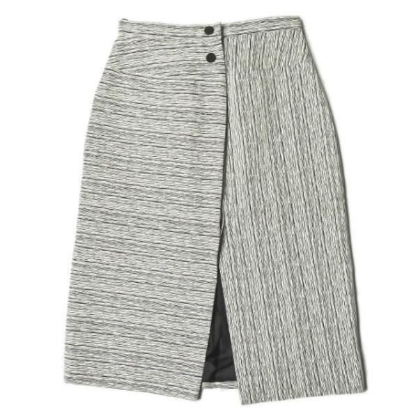 カルヴェン CARVEN ハンガリー製 ジャガードハイウエストスリットスカート 150J08 38 ...
