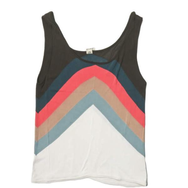 エルメス HERMES フランス製 ハイゲージニットタンクトップ フリー マルチカラー ノースリーブ...