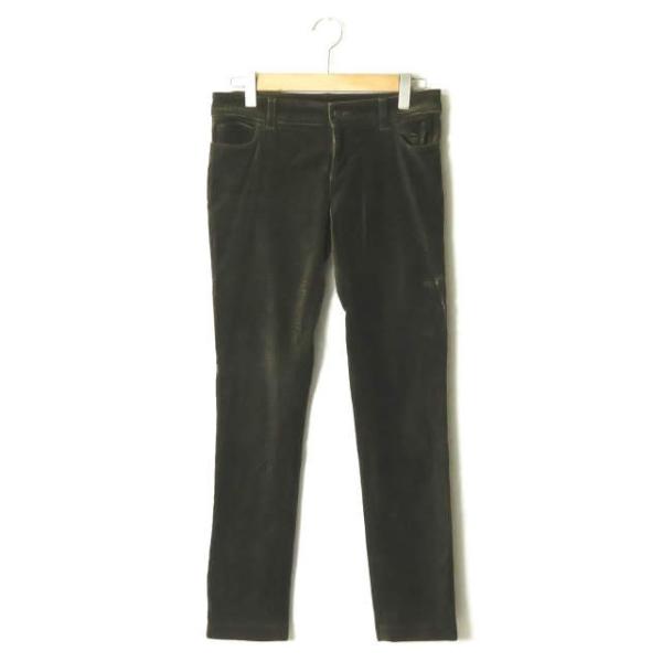 グッチ GUCCI イタリア製 new leggings ベロアグレンチェックスキニーパンツ 333...