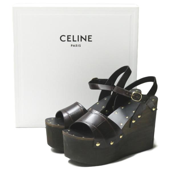 CELINE セリーヌ 20SS イタリア製 レ ボワ ウェッジソール エンボス 336653367...