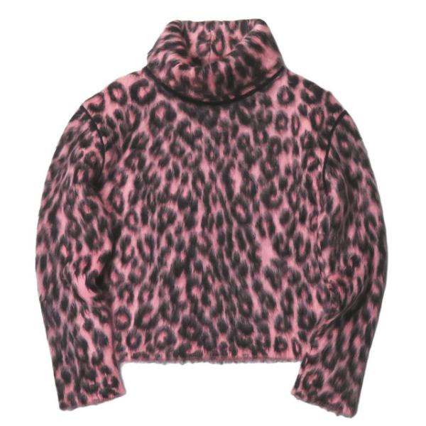 セリーヌ CELINE イタリア製 モヘアレオパードタートルネックニット 2 3Z89 5637 X...