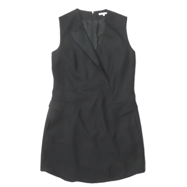CARVEN カルヴェン カルベン ポリエステルウールノースリーブワンピース 310R59 42 ブ...