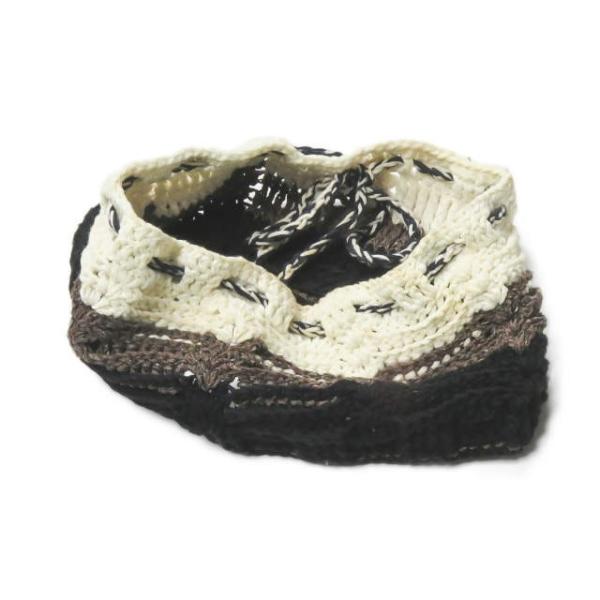 リーガフェリス Liga Feliz ハンドメイドヘアーバンド フリー オフホワイト/ブラウン/ブラ...