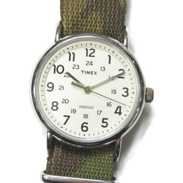 タイメックス TIMEX ウィークエンダー 40mm シルバー ウォッチ 腕時計 迷彩 ミリタリーベ...