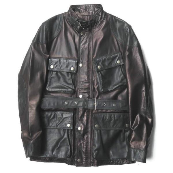 SPLOTCH of ink スプロッチオブインク Leather Riding Jacket バッ...