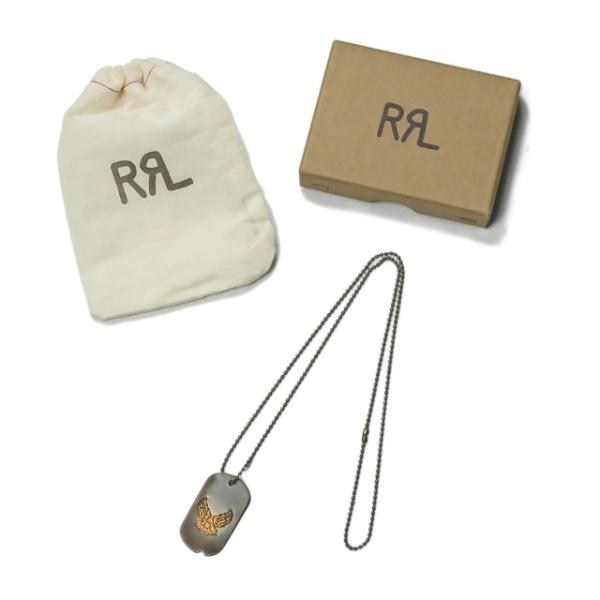 ダブルアールエル RRL 100個限定 非売品 ドッグタグ ネックレス ANTIQUE DOG TA...