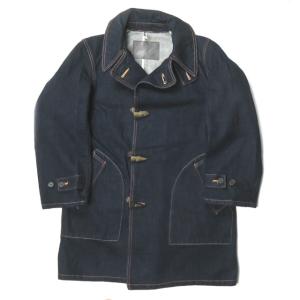 フジト FUJITO 日本製 DENIM PEA COAT デニムPコート L インディゴ