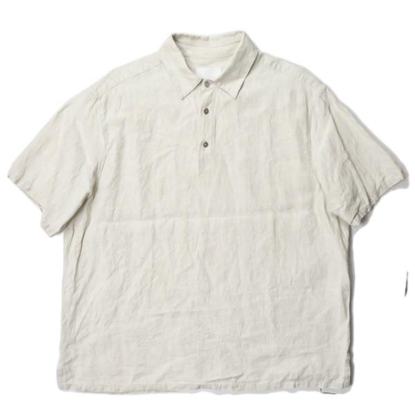 URU ウル 19SS 日本製 LINEN S/S SHIRTS リネンショートスリーブシャツ 19...