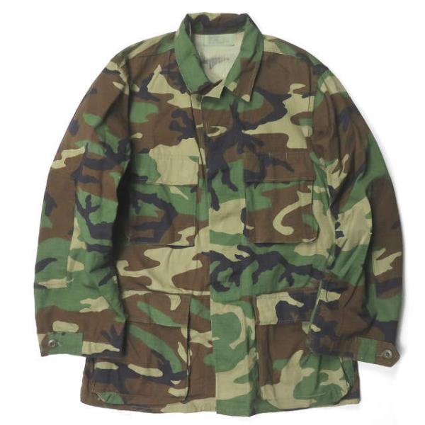 US ARMY Woodland Camo Camouflage BDU Shirt Jacket ...