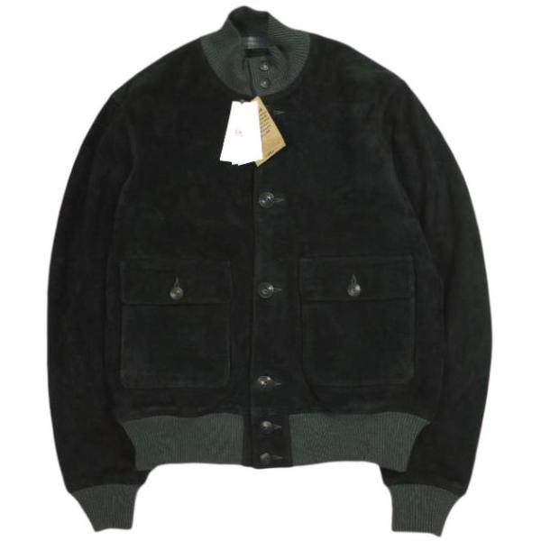 新品 RRL ダブルアールエル 25AW スエードボンバージャケット S Vintage Black...