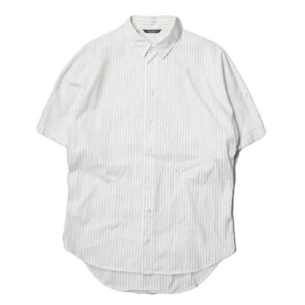 ドルチェアンドガッバーナ DOLCE&amp;GABBANA イタリア製 ピンストライプ ロールアップシャツ...