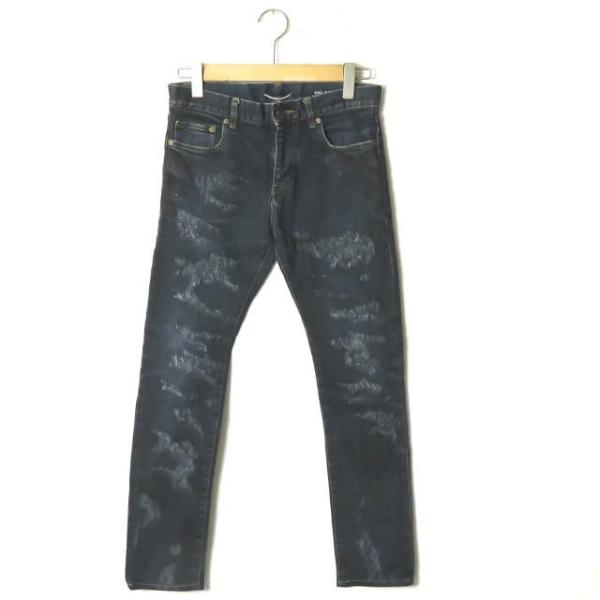 SAINT LAURENT PARIS サンローランパリ 13AW オーバーダイコーティングデニムパ...