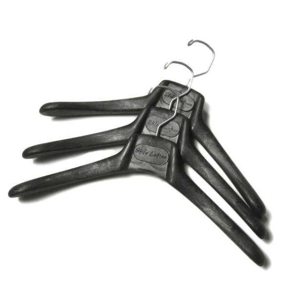 スティレ ラティーノ Stile Latino 純正 木製ハンガー3本セット ブラック 40 ウッド