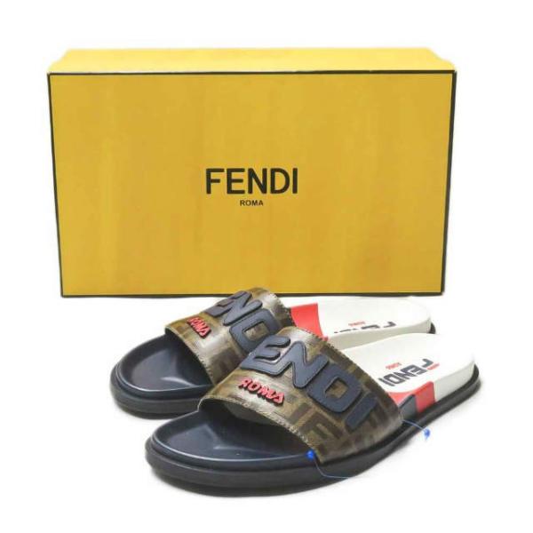 フェンディ FENDI FENDI MANIA ロゴシャワーサンダル 7X1201 10(27.5c...