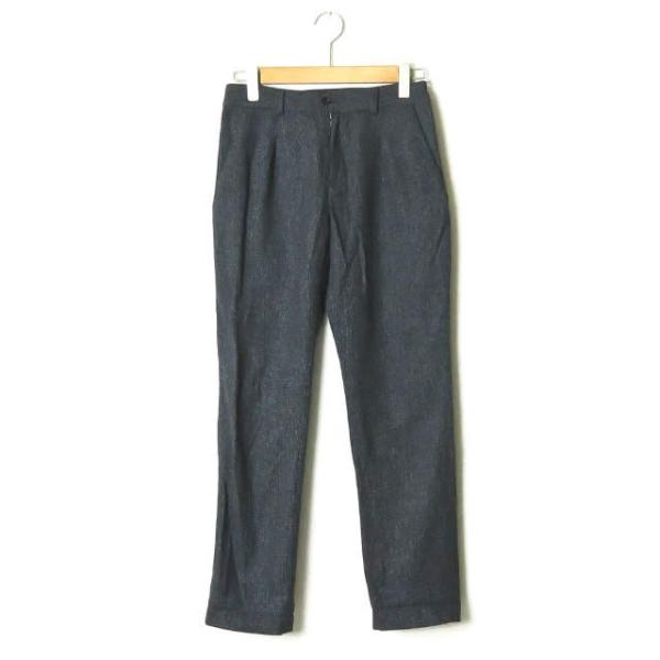 フランクリーダー FRANK LEDER ドイツ製 BLUE STRIPED WOOL TROUSE...