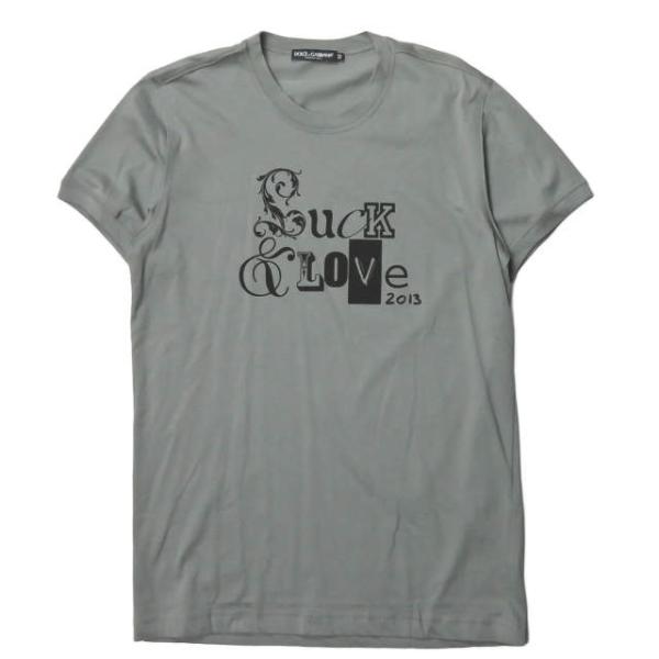 ドルチェアンドガッバーナ DOLCE&amp;GABBANA イタリア製 FUCK&amp;LOVE Tee ロゴプ...