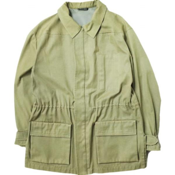 HERMES エルメス フランス製 00's オックスコットン ミリタリージャケット S KHAKI...