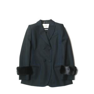新品 FENDI フェンディ 17AW DOUBLE BREASTED JACKET WITH MI...