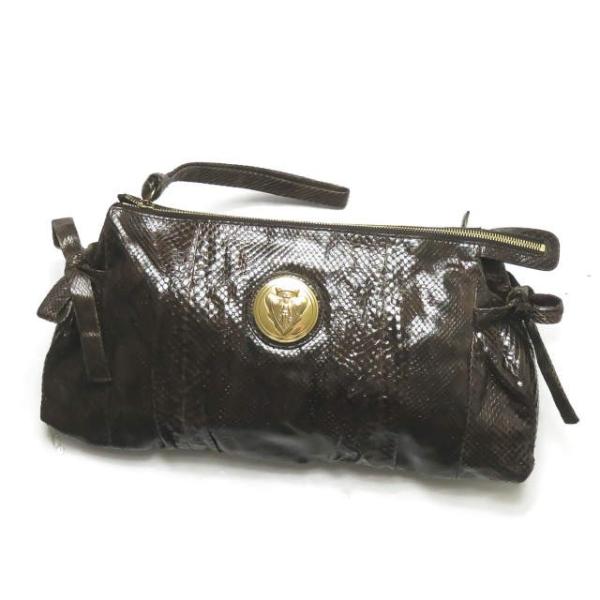グッチ GUCCI イタリア製 HYSTERIA PYTHON CLUTCH ヒステリア パイソンク...