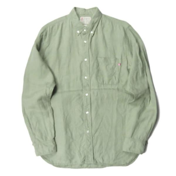 S/DOUBLE エスダブル 日本製 リネンロングスリーブBDシャツ 1150304 US/S JP...