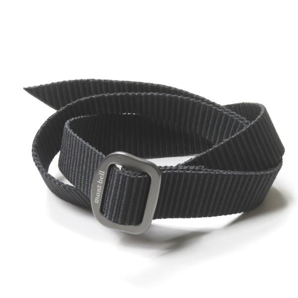モンベル mont-bell ウェブベルト FREE ブラック ナイロン ウェビングベルト