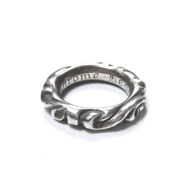 クロムハーツ CHROME HEARTS 1994 スクロールバンドリング  7号 シルバー 指輪 ...