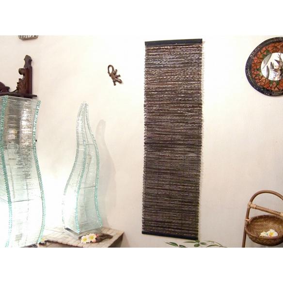 バリ風 すだれ アジアン 壁飾り アジアン雑貨 バリ 壁掛け ココナッツランナー アジアンテイスト ...