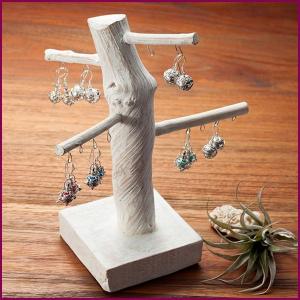 ホルダー 小物 おしゃれ アクセサリー 収納 スタンド ピアススタンド アジアン雑貨 天然木